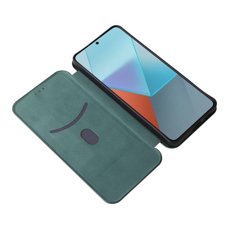 Flip Kotelot Xiaomi Redmi Note 13 5g Włókno Węglowe