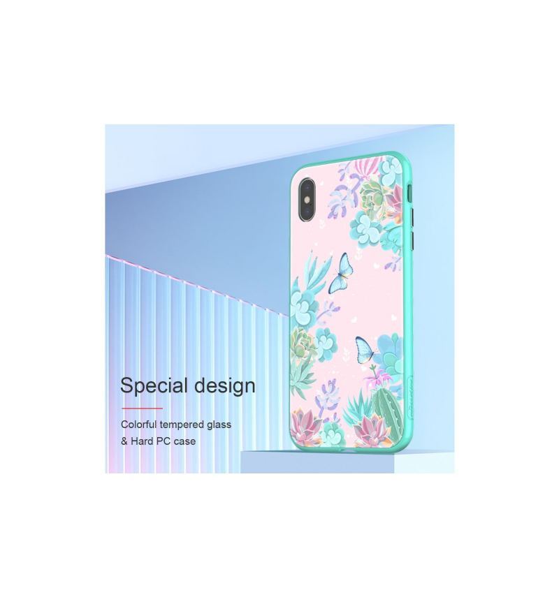 Etui do iPhone XS Max Anti-fall Kwiatowe Etui