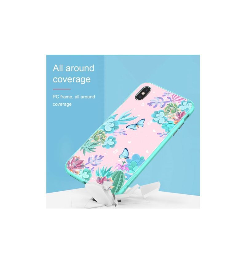 Etui do iPhone XS Max Anti-fall Kwiatowe Etui