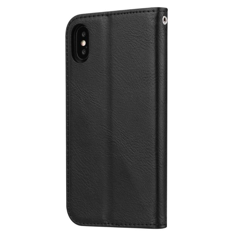 Etui Folio do iPhone XS Max Stojak Case Efekt Skórzany