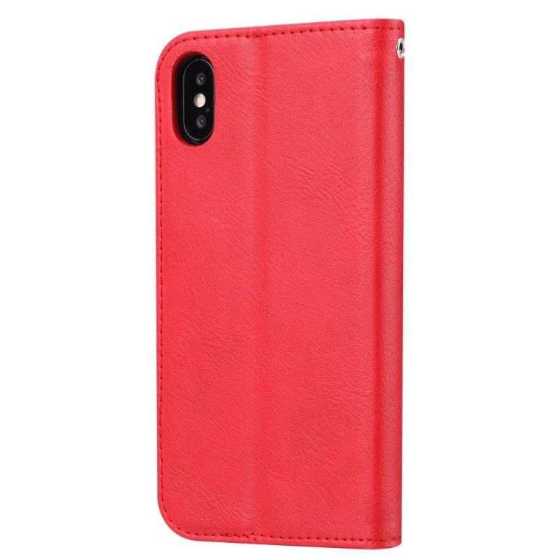 Etui Folio do iPhone XS Max Stojak Case Efekt Skórzany