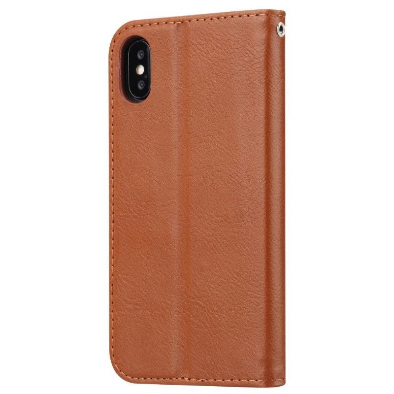 Etui Folio do iPhone XS Max Stojak Case Efekt Skórzany