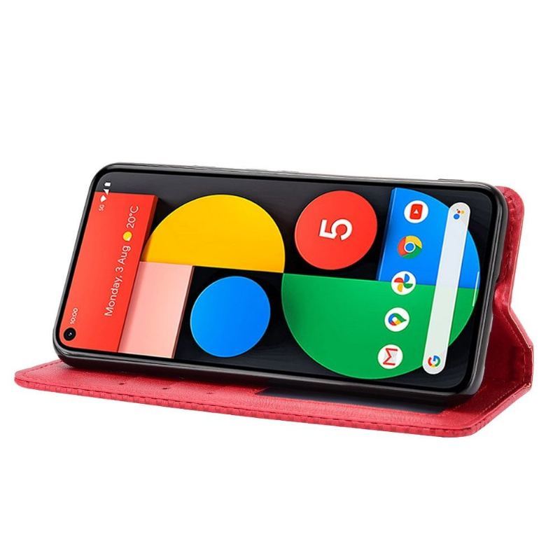 Etui Folio do Google Pixel 5 Cirénius Style Skóra