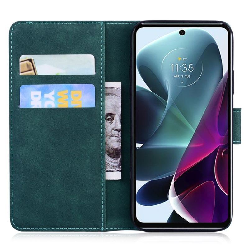 Etui Folio do Motorola Moto G200 5G Etui Ochronne Kolorowa Ochrona Motyla