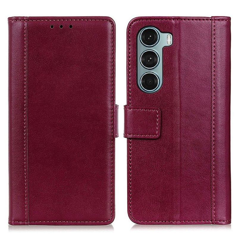 Skórzany Futerał do Motorola Moto G200 5G Etui Folio Cerena Faux Leather Folio