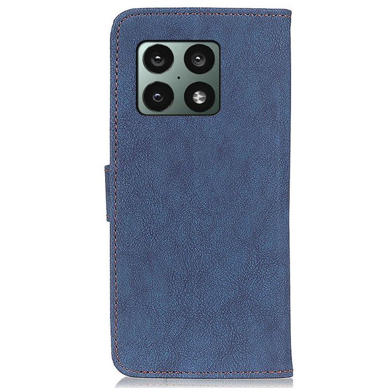 Etui Folio do OnePlus 10 Pro Khazneh Efekt Skóry Retro