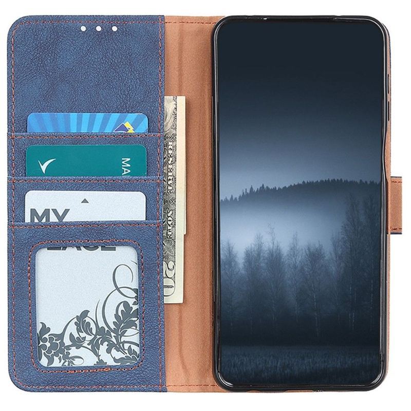 Etui Folio do OnePlus 10 Pro Khazneh Efekt Skóry Retro