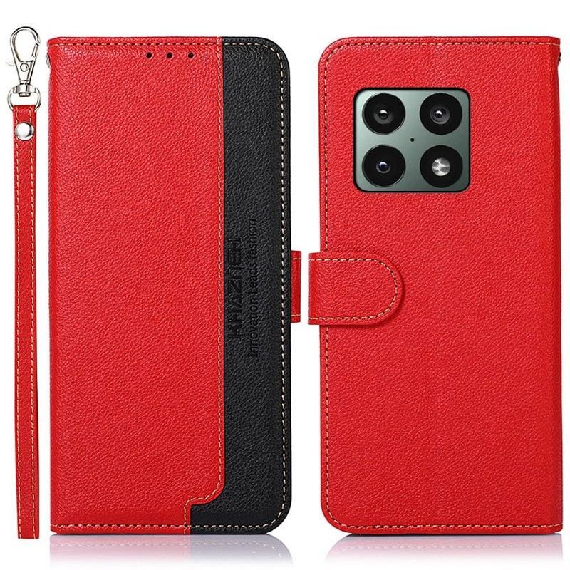 Etui Folio do OnePlus 10 Pro Khazneh Odsłonięte Szwy