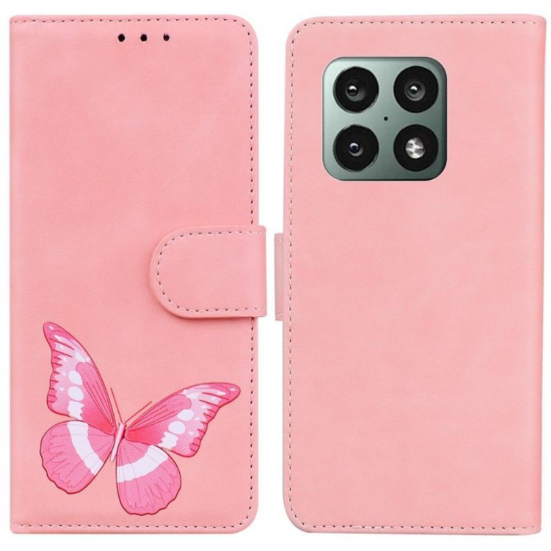 Etui Folio do OnePlus 10 Pro Etui Ochronne Kolorowa Ochrona Motyla