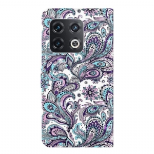 Etui Folio do OnePlus 10 Pro Paisley Kwiaty