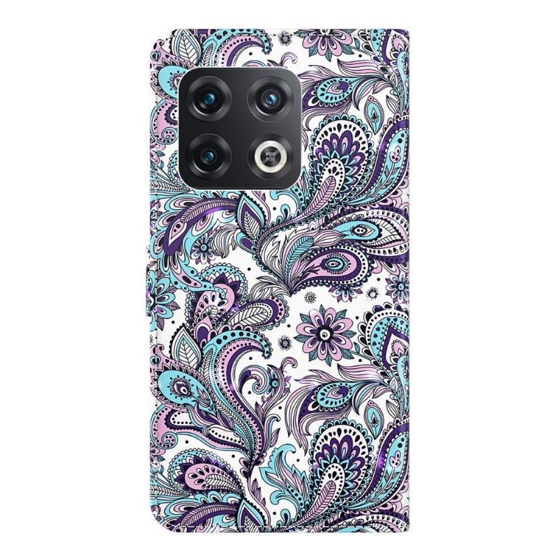 Etui Folio do OnePlus 10 Pro Paisley Kwiaty