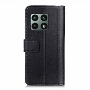 Etui Folio do OnePlus 10 Pro Skórzany Futerał Cerena Faux Leather Folio