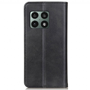 Etui Folio do OnePlus 10 Pro Skórzany Futerał Simone Flip Aged Faux Leather