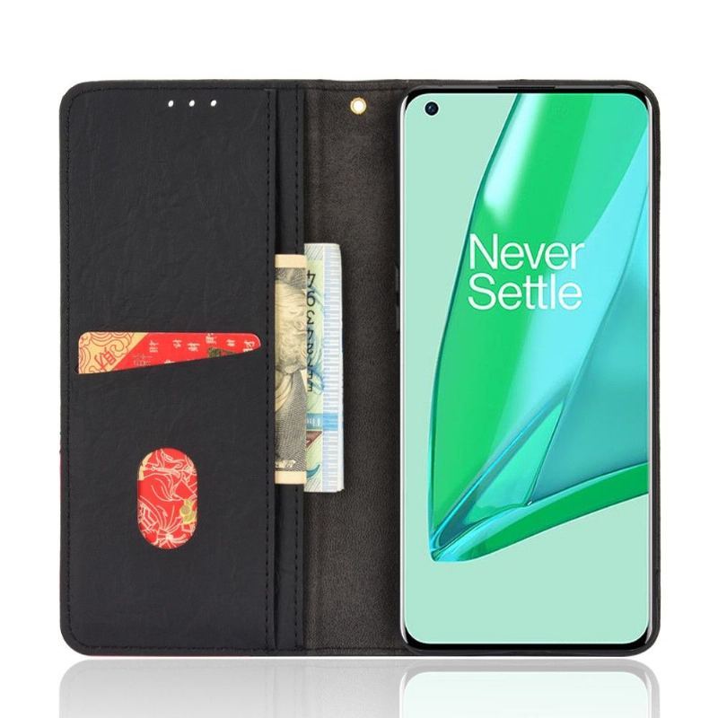 Skórzany Futerał do OnePlus 10 Pro Anti-fall Etui Folio Ze Sztucznej Skóry W Stylu Retro