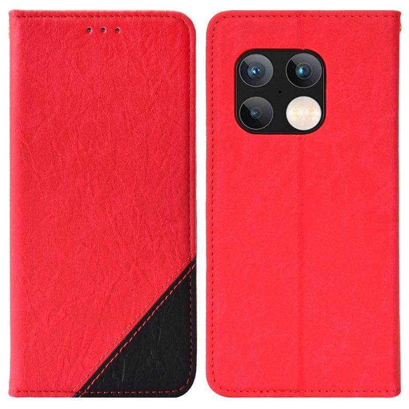 Skórzany Futerał do OnePlus 10 Pro Anti-fall Etui Folio Ze Sztucznej Skóry W Stylu Retro