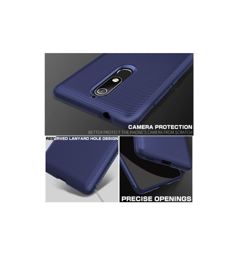 Etui do Nokia 5.1 Armour Effect Żel Silikonowy - Niebieski