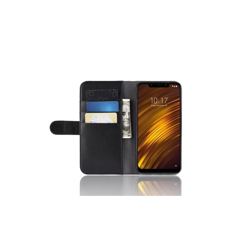 Etui do Pocophone F1 Anti-fall Premium Skórzane Etui Na Karty