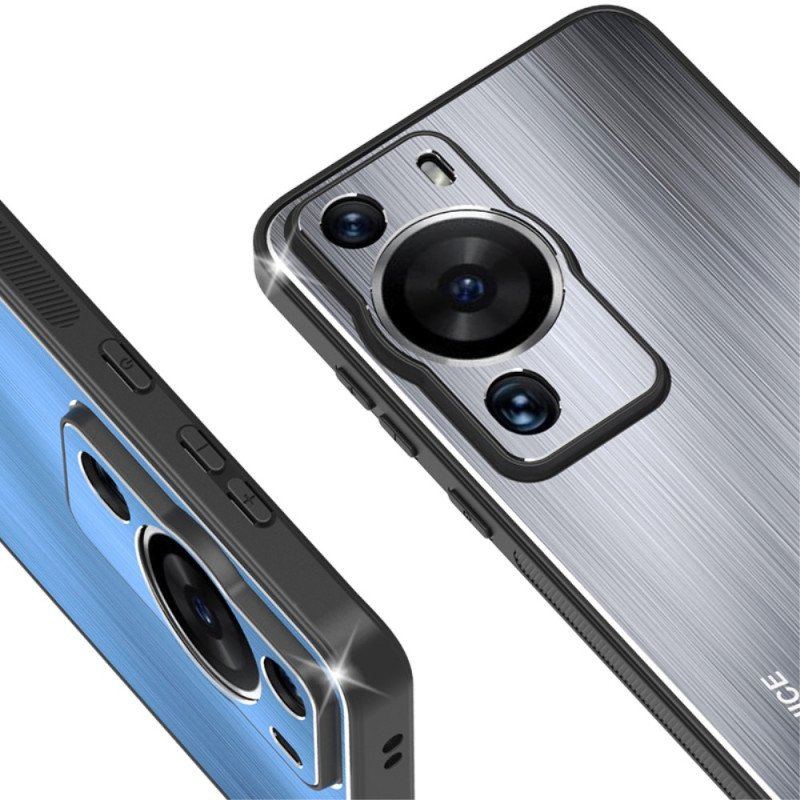 Etui do Huawei P60 Pro Szczotkowane Aluminium Ze Wspornikiem