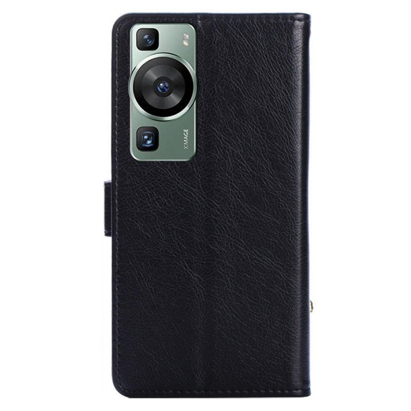 Etui Folio do Huawei P60 Pro Zapinana Na Zamek Portmonetka