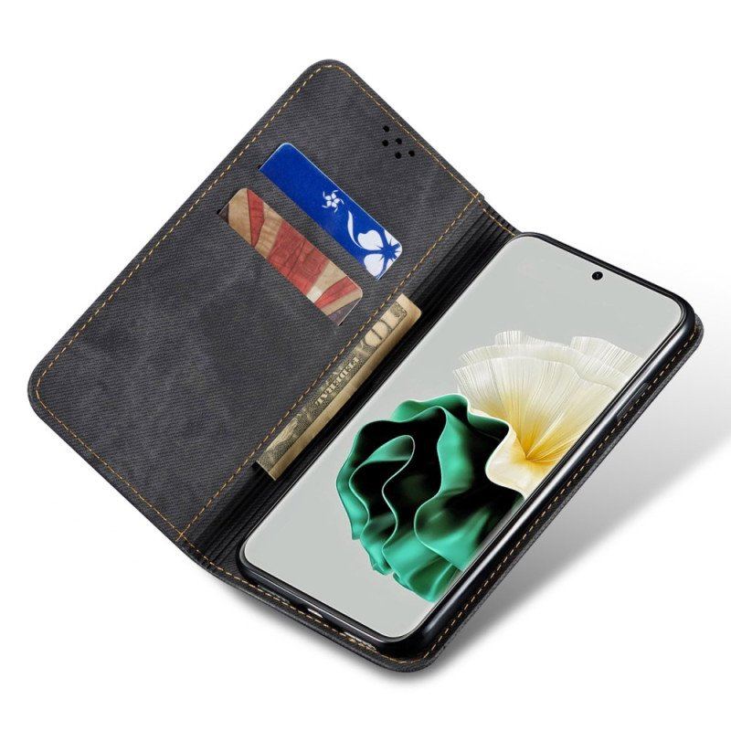 Etui Na Telefon do Huawei P60 Pro Etui Folio Tkanina Dżinsowa