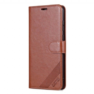 Etui Folio do Huawei Mate 50 Pro Efekt Skóry Azns