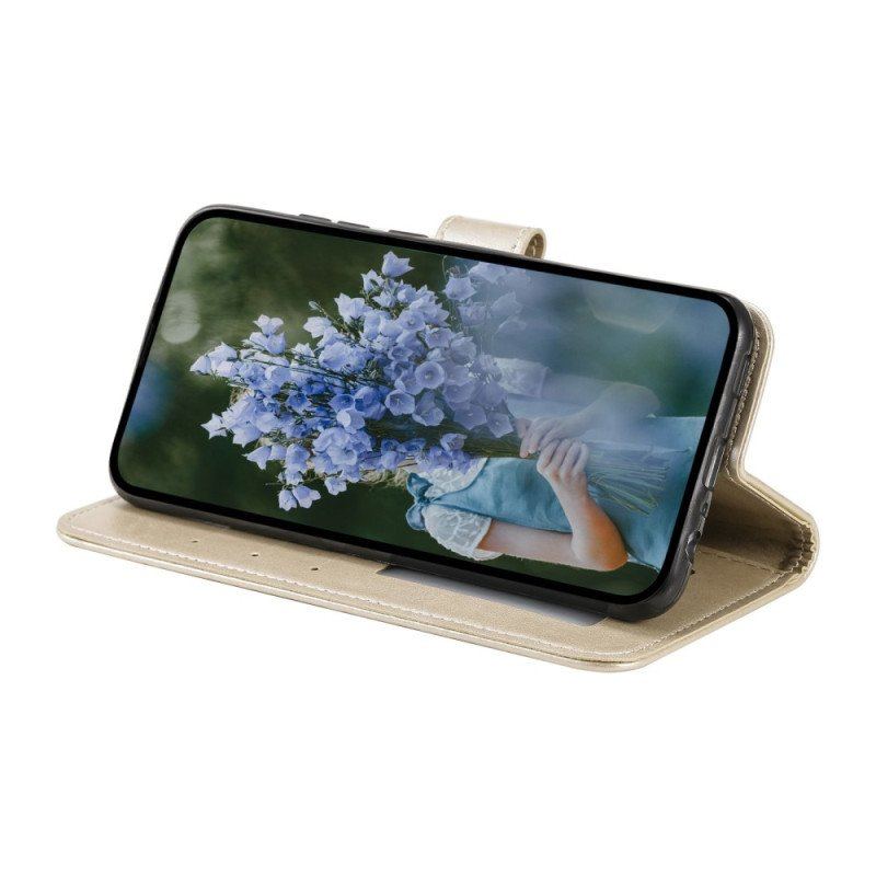 Etui Folio do Huawei Mate 50 Pro Mandala Sun Ze Smyczą