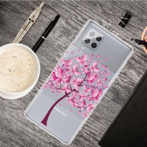 Etui do Samsung Galaxy A42 5G Motyl Drzewo