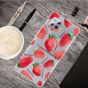 Etui do Samsung Galaxy A42 5G Truskawka