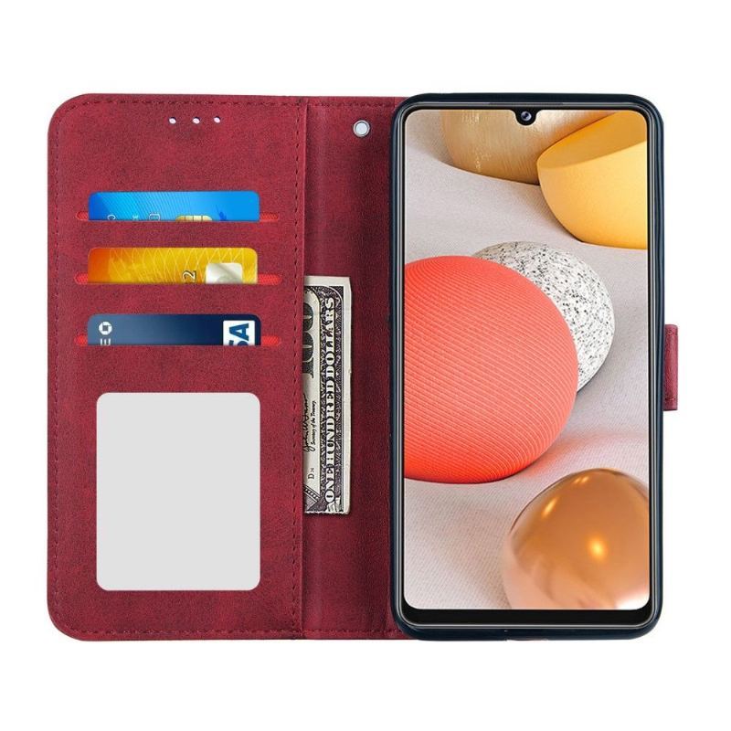 Etui Folio do Samsung Galaxy A42 5G Linie Efekt Skóry