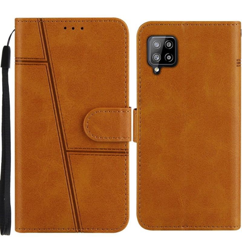 Etui Folio do Samsung Galaxy A42 5G Linie Efekt Skóry