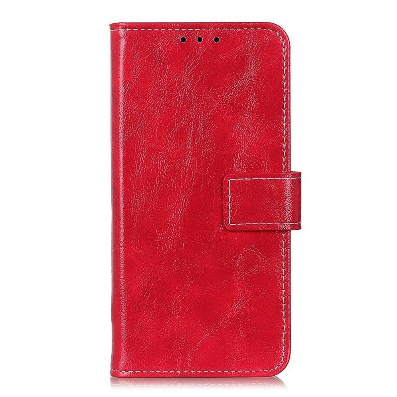 Etui Folio do Samsung Galaxy A42 5G Luksusowe Szwy Z Efektem Skóry