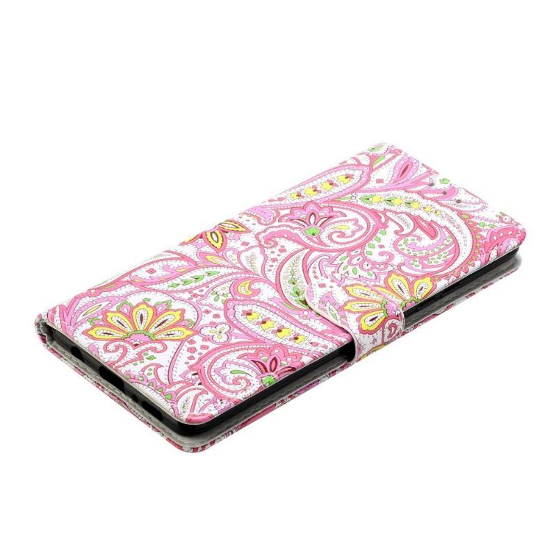 Etui Folio do Samsung Galaxy A42 5G Obrzeża Paisley_kwiaty