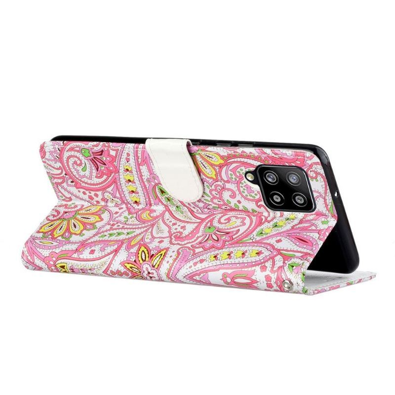 Etui Folio do Samsung Galaxy A42 5G Obrzeża Paisley_kwiaty