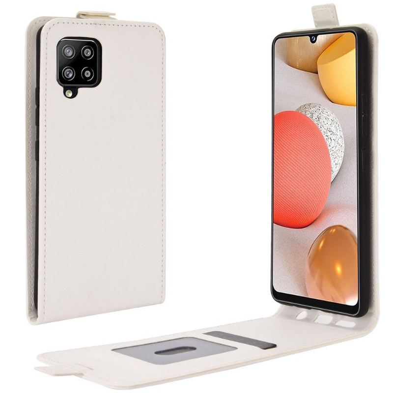 Etui Folio do Samsung Galaxy A42 5G Obrzeża Skórzany Futerał Ze Sztucznej Skóry W Pionie