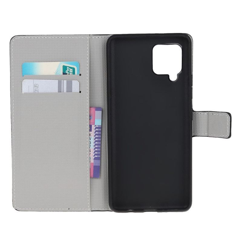 Etui Folio do Samsung Galaxy A42 5G Obrzeża Vintage Flaga Brytyjska