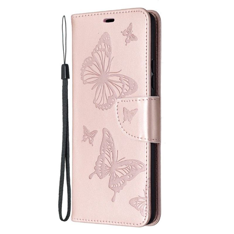 Etui Folio do Samsung Galaxy A42 5G Obsługa Funkcji Motyli