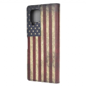 Etui Folio do Samsung Galaxy A42 5G Vintage American Flag