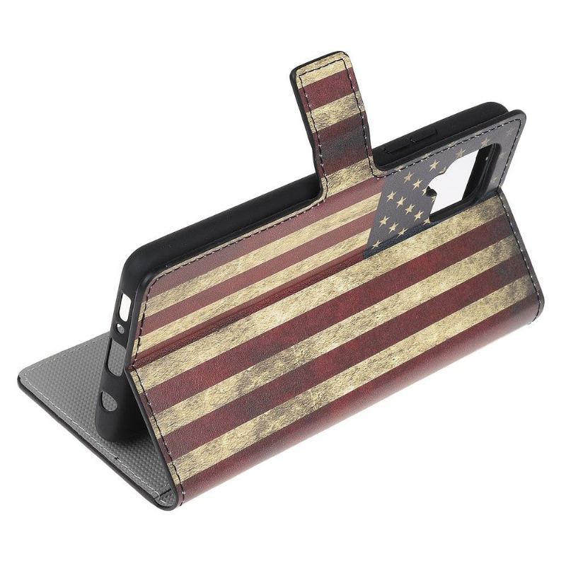 Etui Folio do Samsung Galaxy A42 5G Vintage American Flag