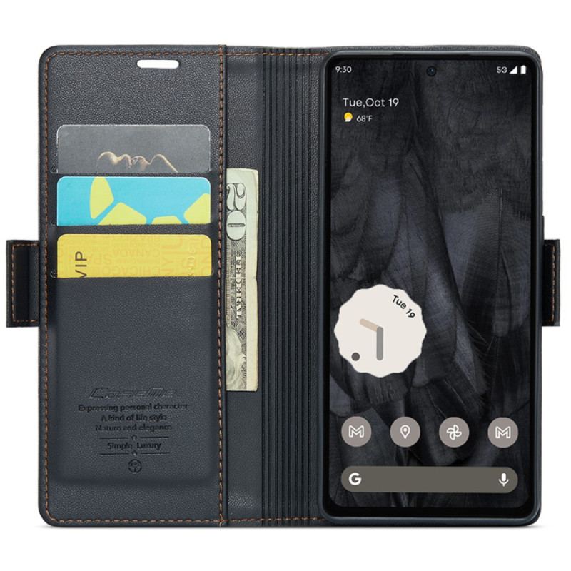 Etui Folio Do Google Pixel 8 Pro Skórzany Styl Caseme