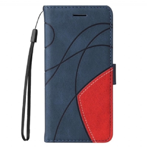 Etui Folio Google Pixel 8 Pro Dwukolorowy Z Paskiem