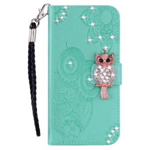 Etui Folio Google Pixel 8 Pro Mandala I Amulet Sowy Etui Ochronne