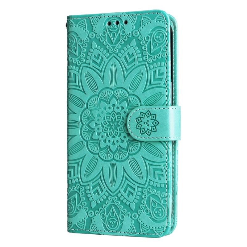 Etui Folio Google Pixel 8 Pro Mandala Słoneczna Ze Smyczą