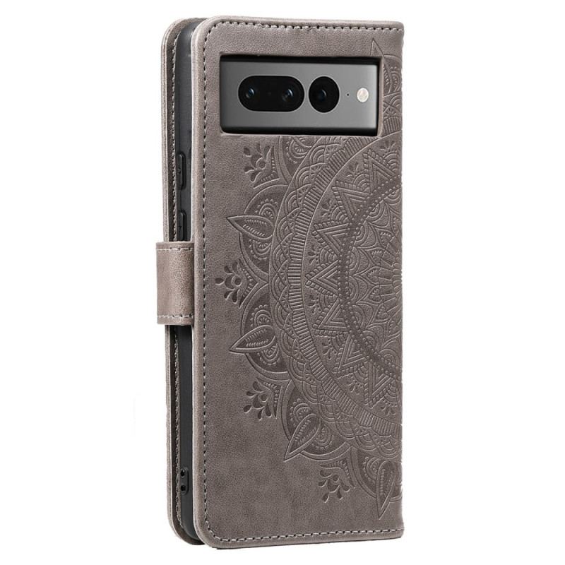 Etui Folio Google Pixel 8 Pro Mandala Z Paskiem Etui Ochronne