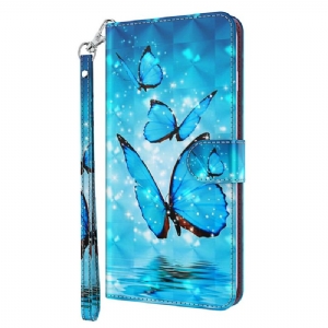 Etui Folio Google Pixel 8 Pro Motyle Na Smyczy