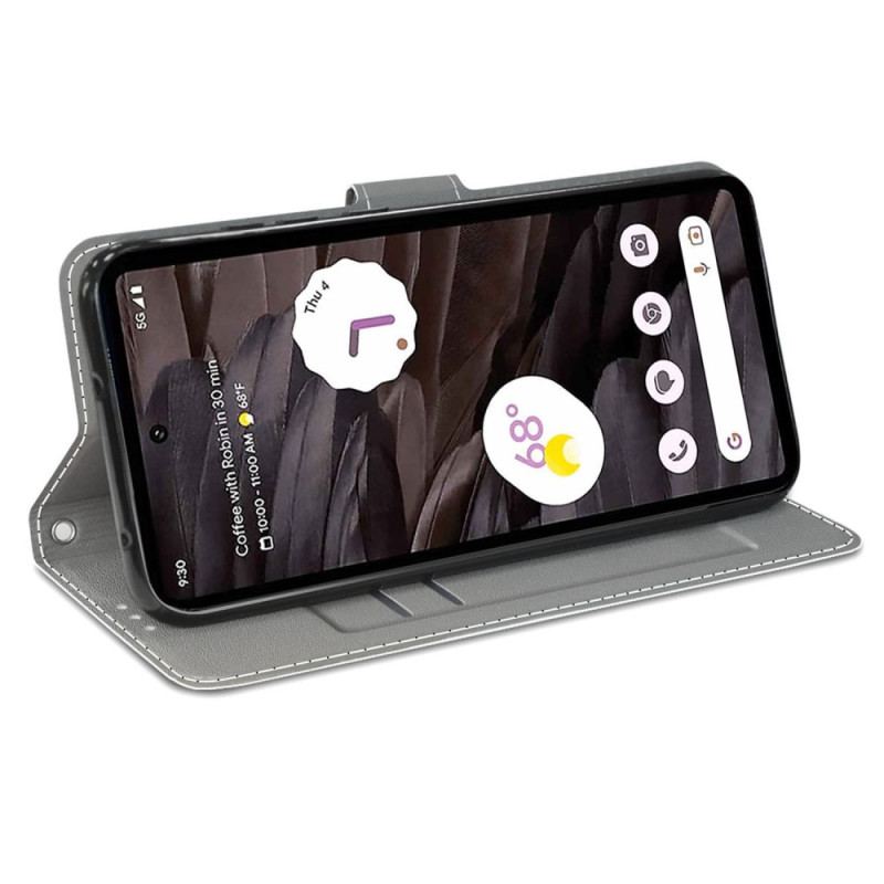 Etui Folio Google Pixel 8 Pro Róża W Ogniu Z Paskiem