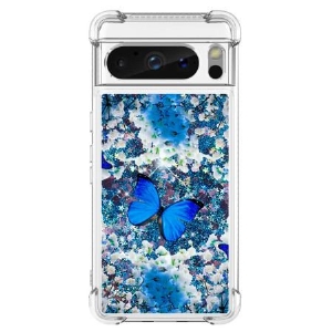 Etui Google Pixel 8 Pro Błyszczący Motyl Etui Ochronne