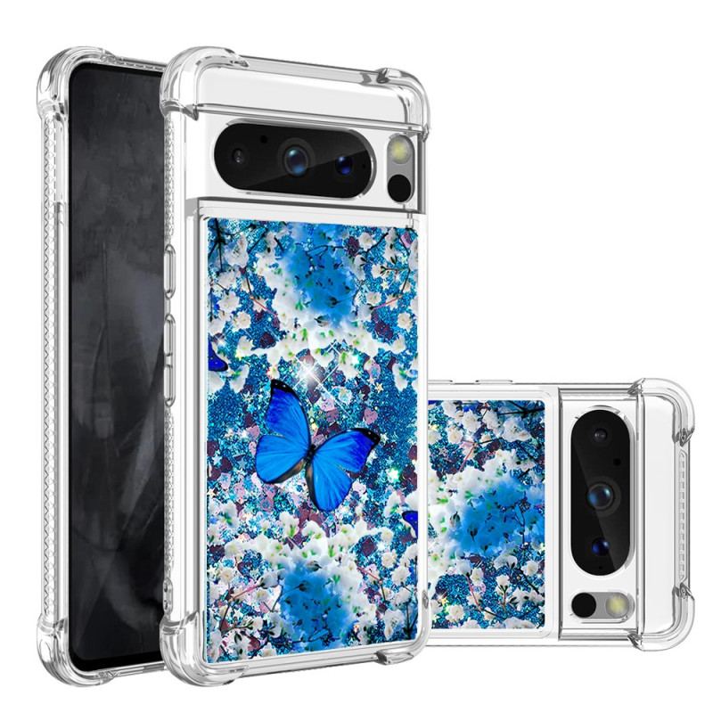 Etui Google Pixel 8 Pro Błyszczący Motyl Etui Ochronne