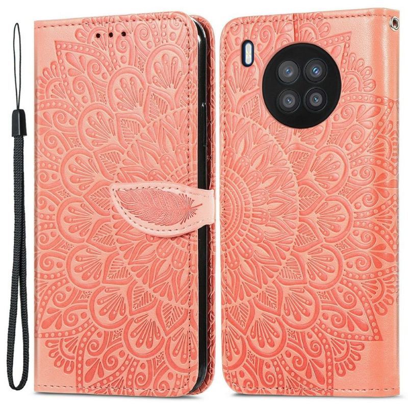 Etui Folio do Huawei Nova 8i / Honor 50 Lite Mandala Liść