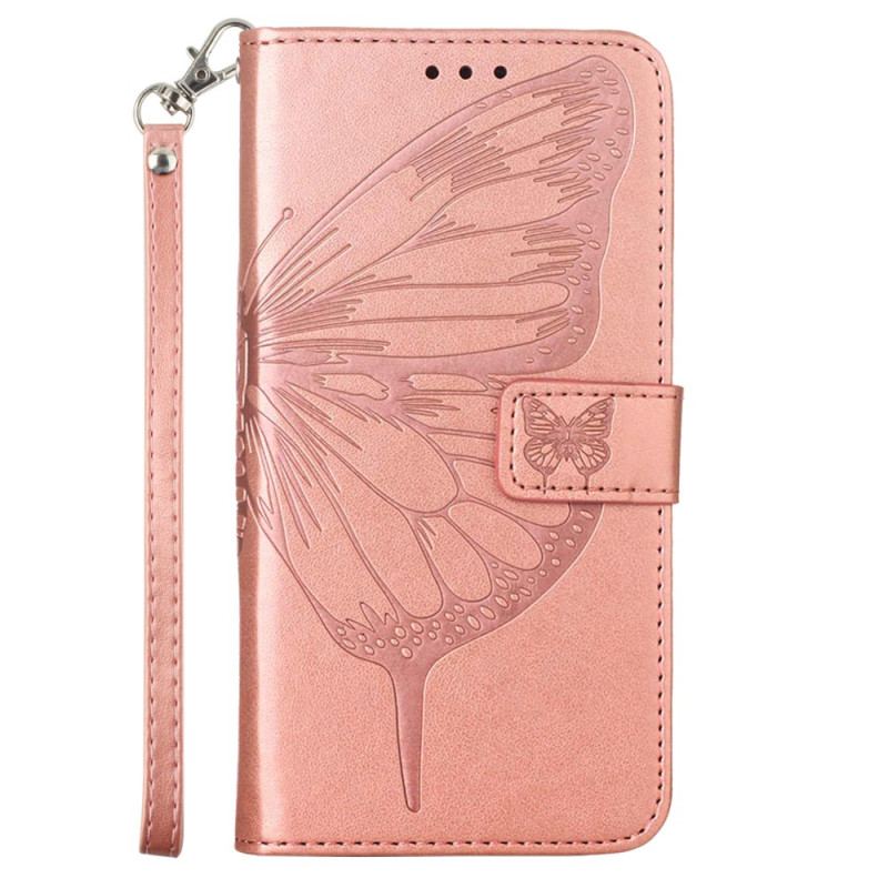 Etui Folio Do Oppo Reno 11 Pro 5g Kwiatowy Motyl Z Paskiem