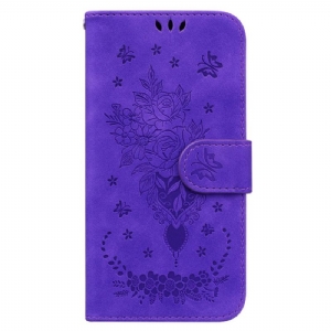 Etui Folio Oppo Reno 11 Pro 5g Kwiatowy Wzór Z Paskiem Etui Ochronne